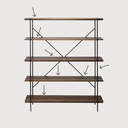 Walnut Rise rack