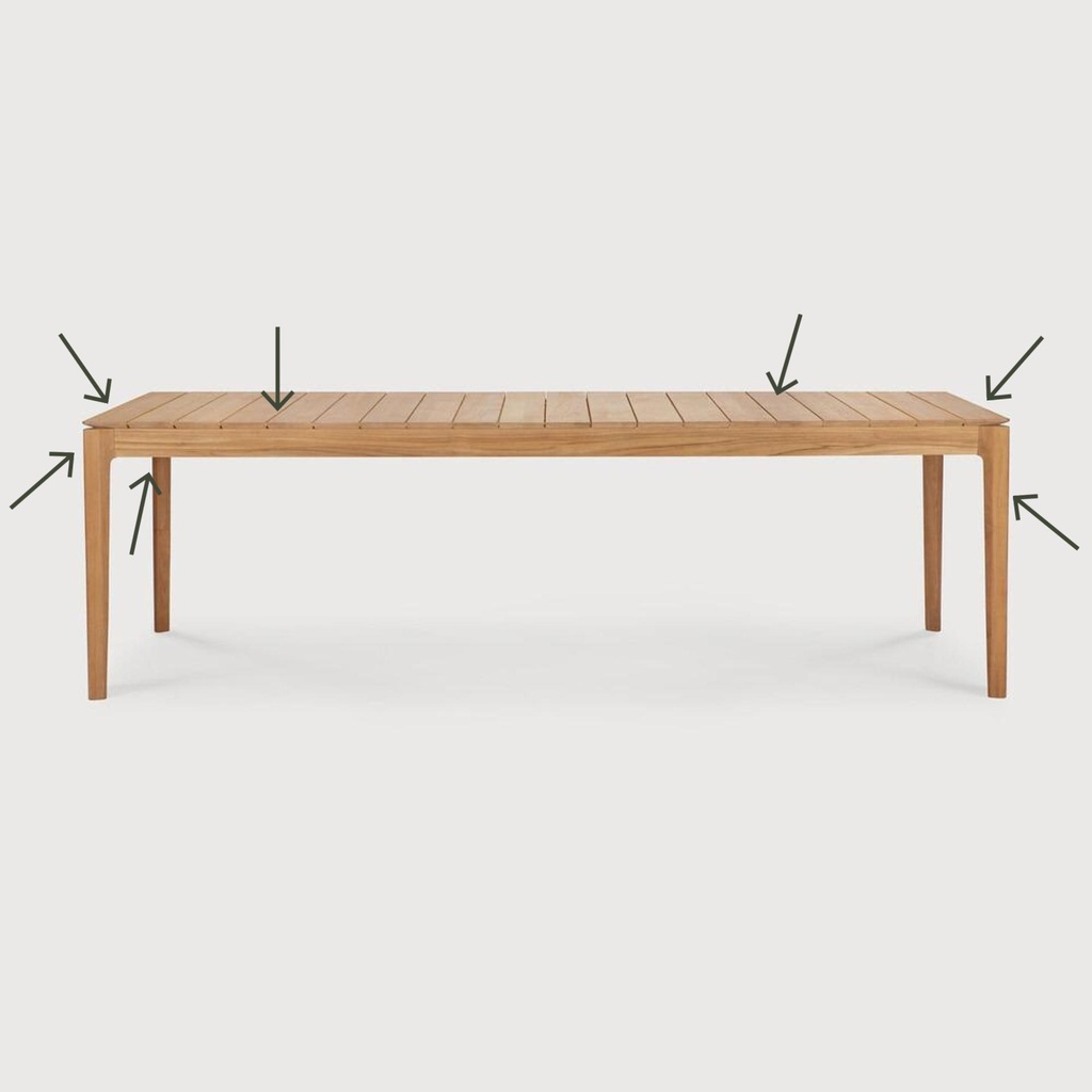 Bok outdoor dining table