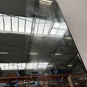 Clear gate floor mirror