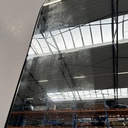 Clear gate floor mirror