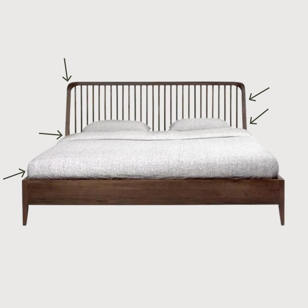 Walnut Spindle bed