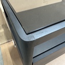 Spindle bedside table