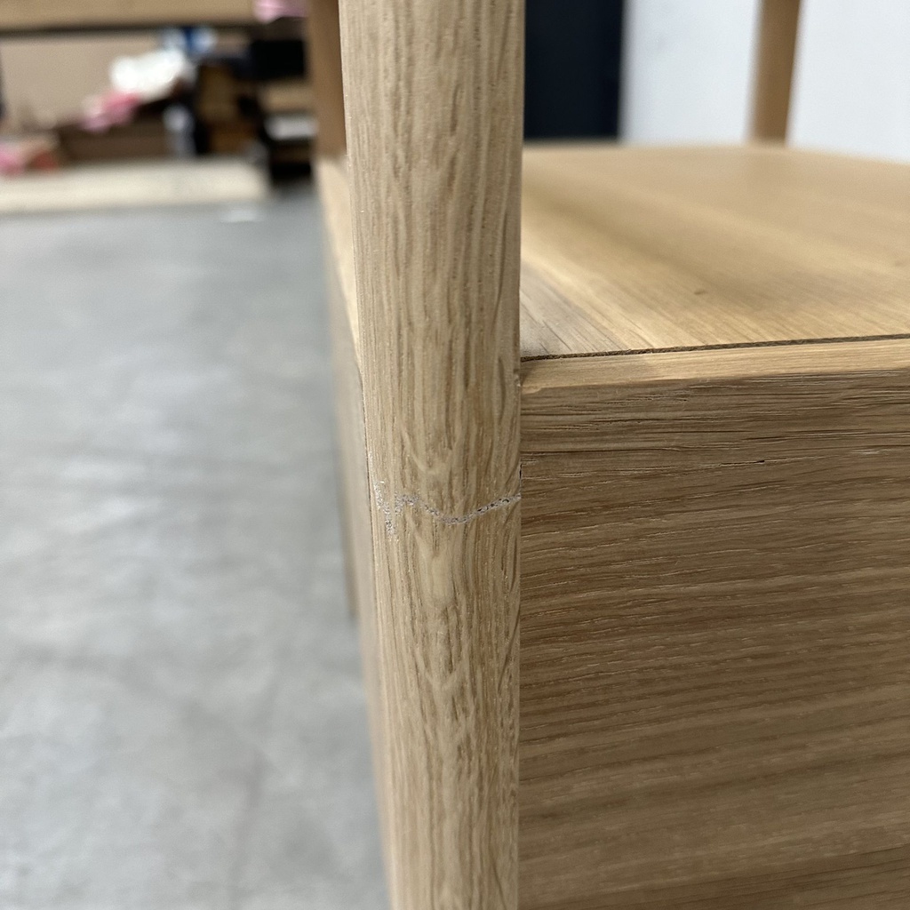 Spindle bedside table