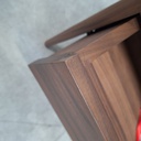 Walnut Spindle bedside table