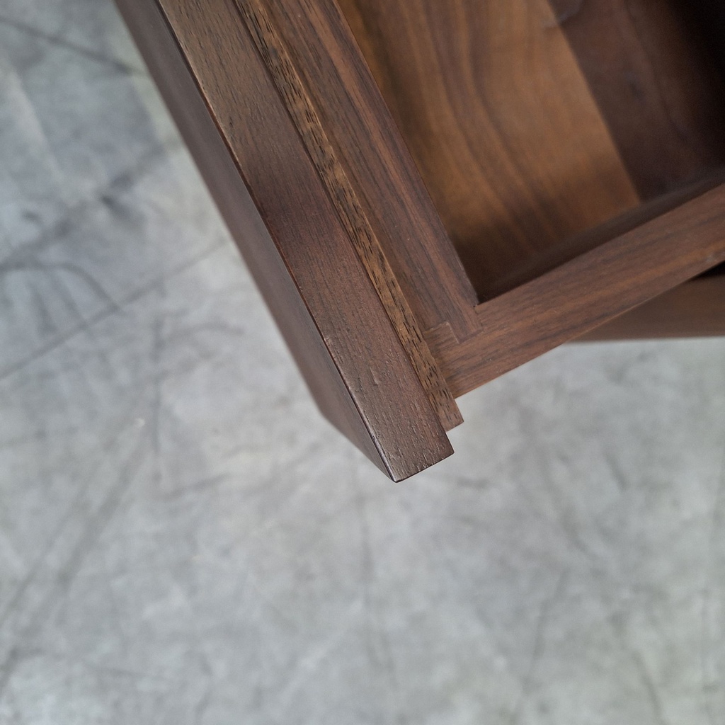 Walnut Spindle bedside table