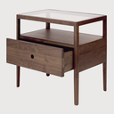 Walnut Spindle bedside table