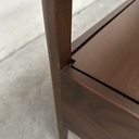 Walnut Spindle bedside table