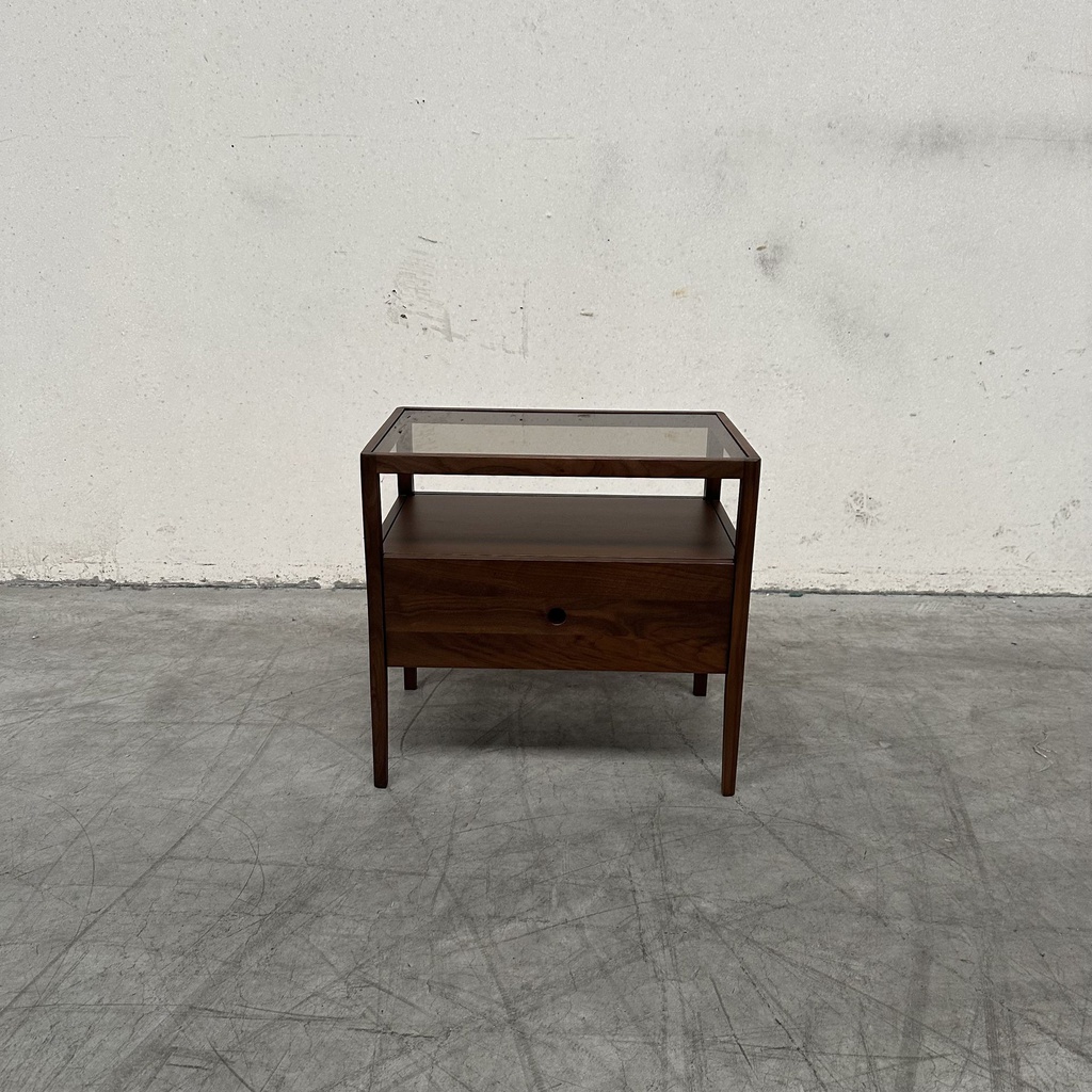 Walnut Spindle bedside table