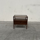 Walnut Spindle bedside table