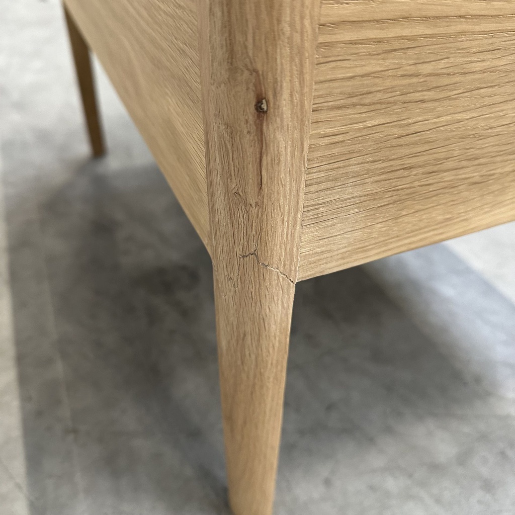 Spindle bedside table
