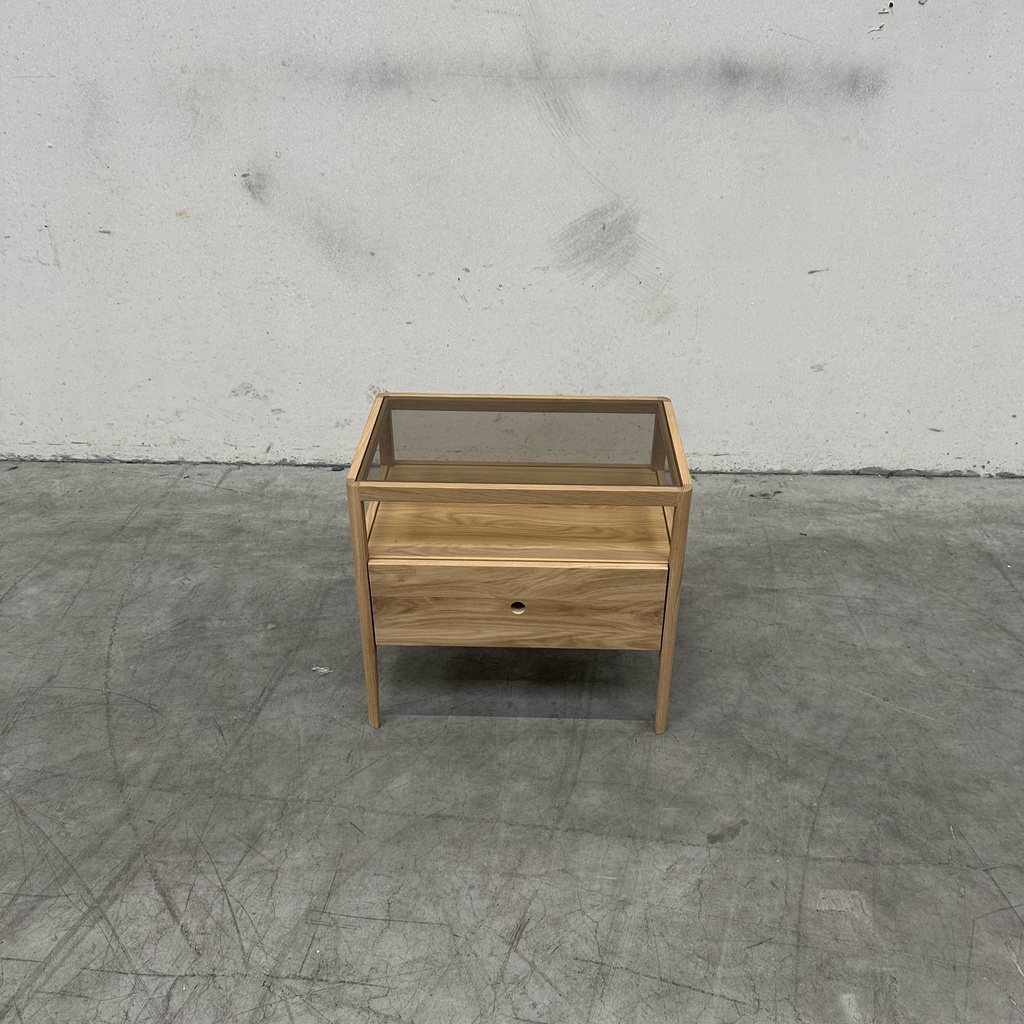 Spindle bedside table
