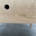 Spindle bedside table