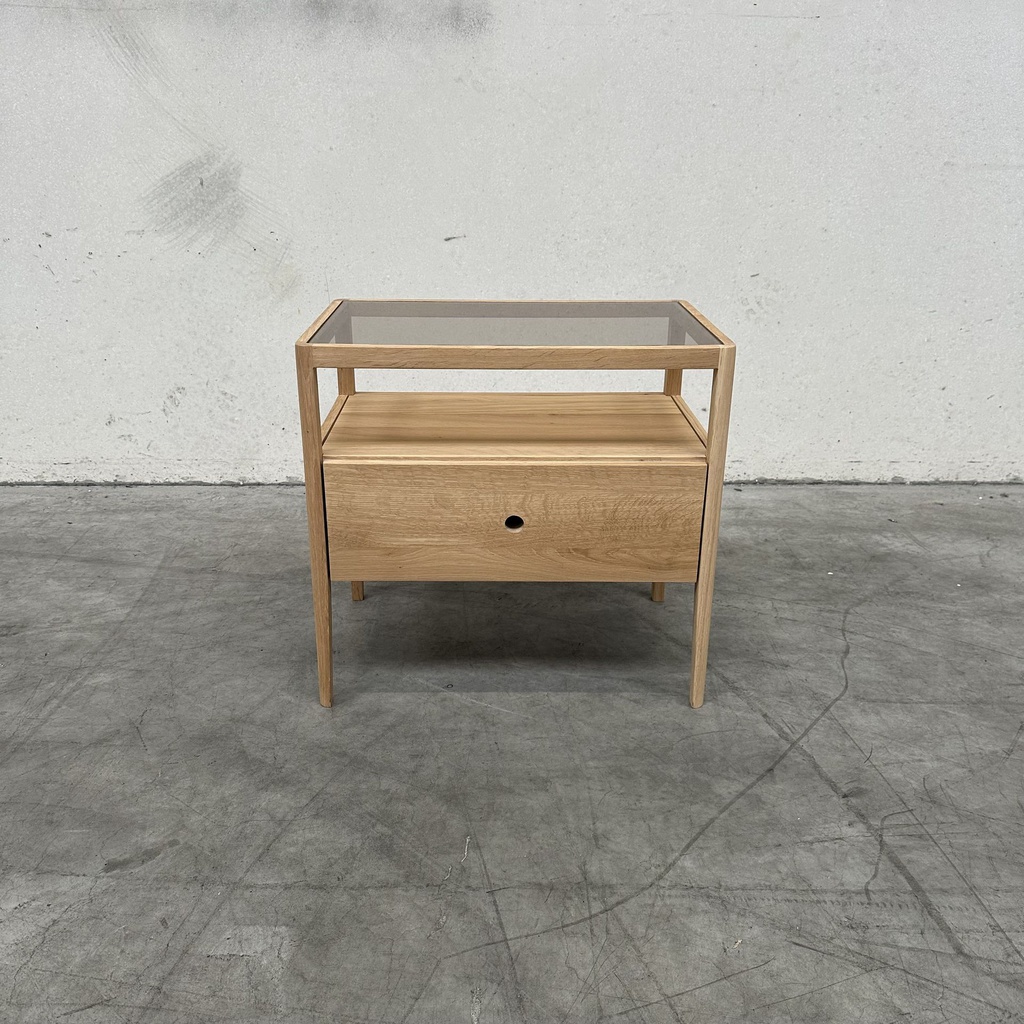 Spindle bedside table