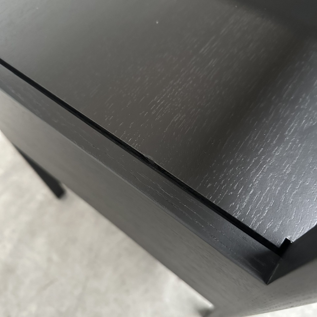 Spindle bedside table