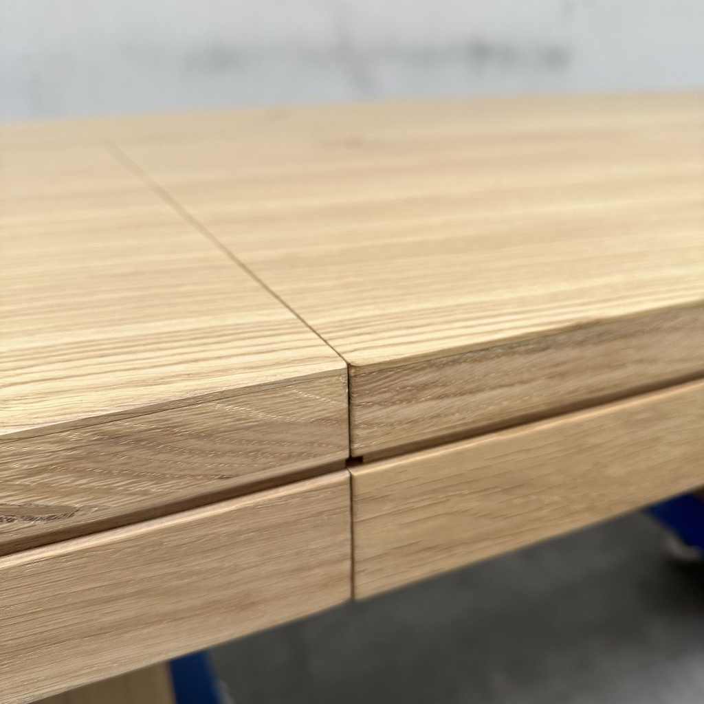 Double extendable dining table