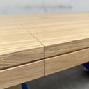 Double extendable dining table