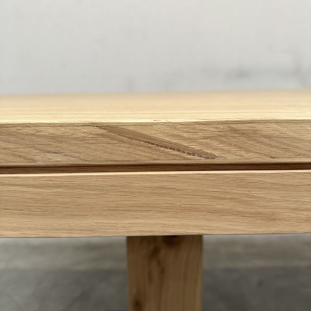 Double extendable dining table