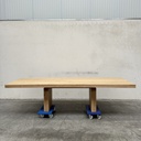 Double extendable dining table