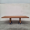 Double extendable dining table