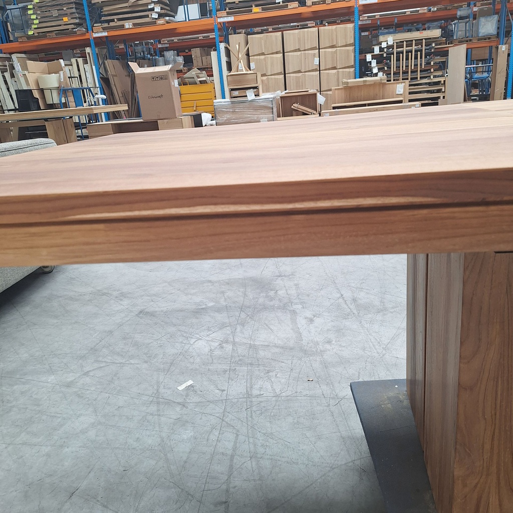 Double extendable dining table