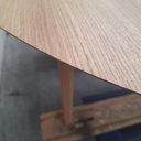Bok round extendable dining table