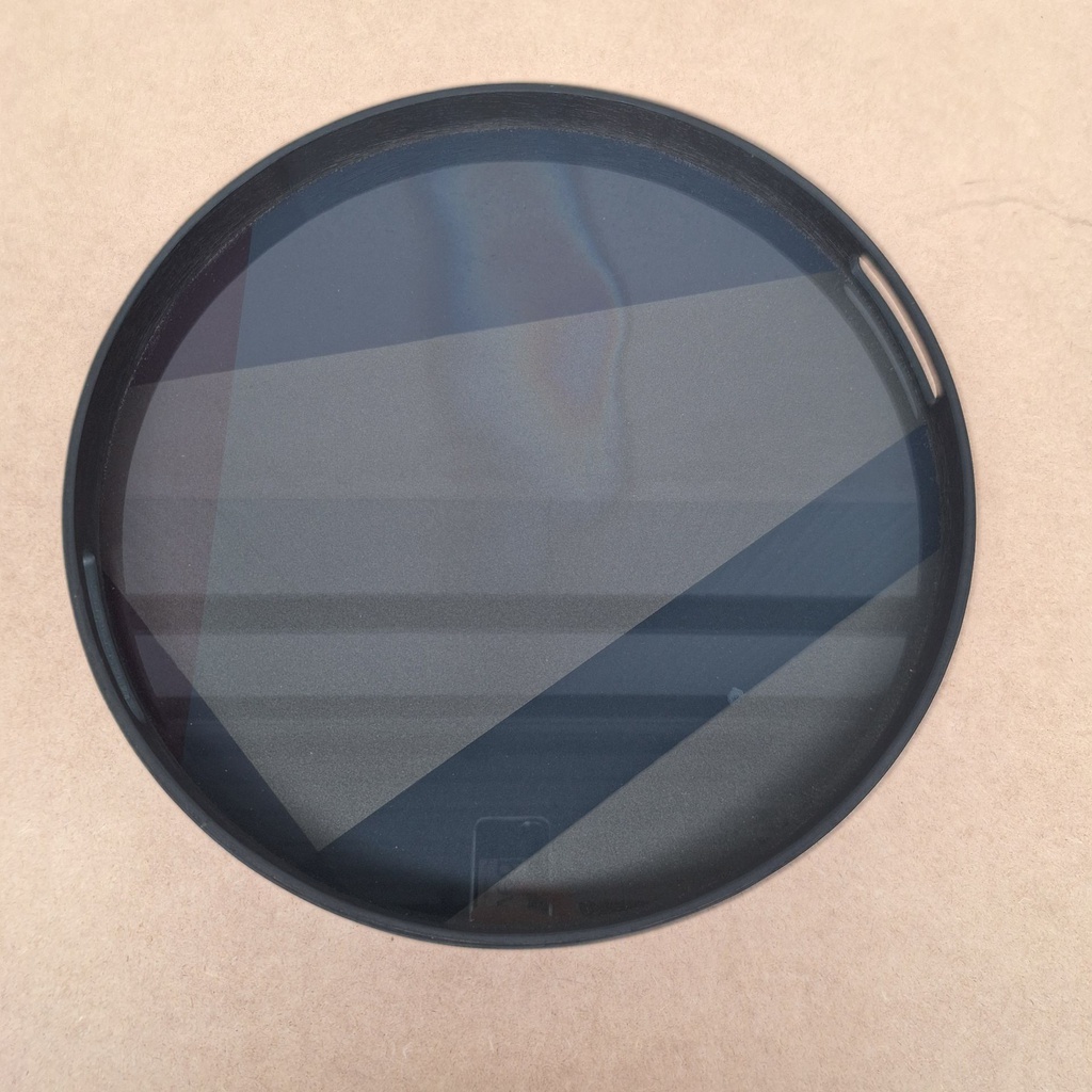 Angle glass tray