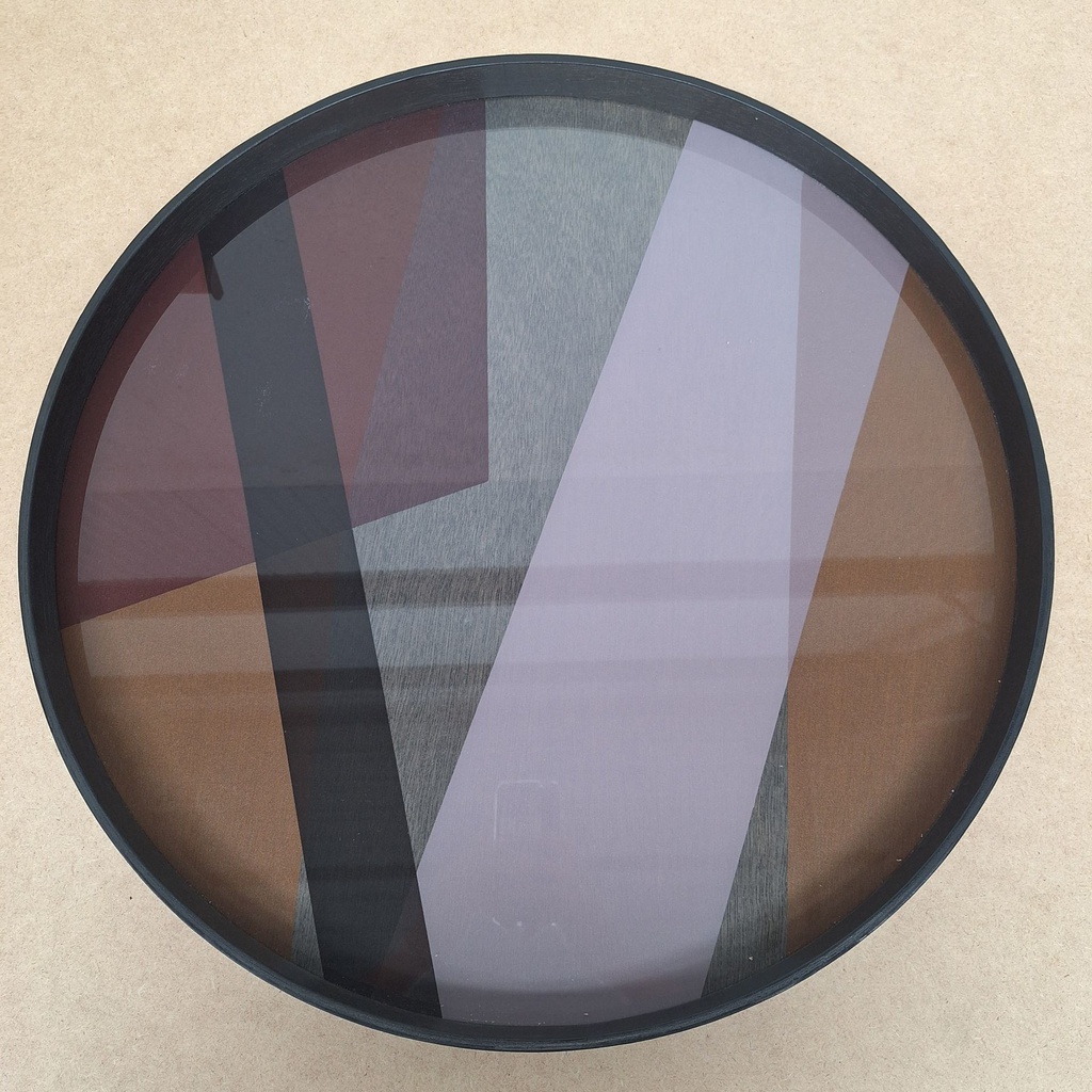 Angle glass tray