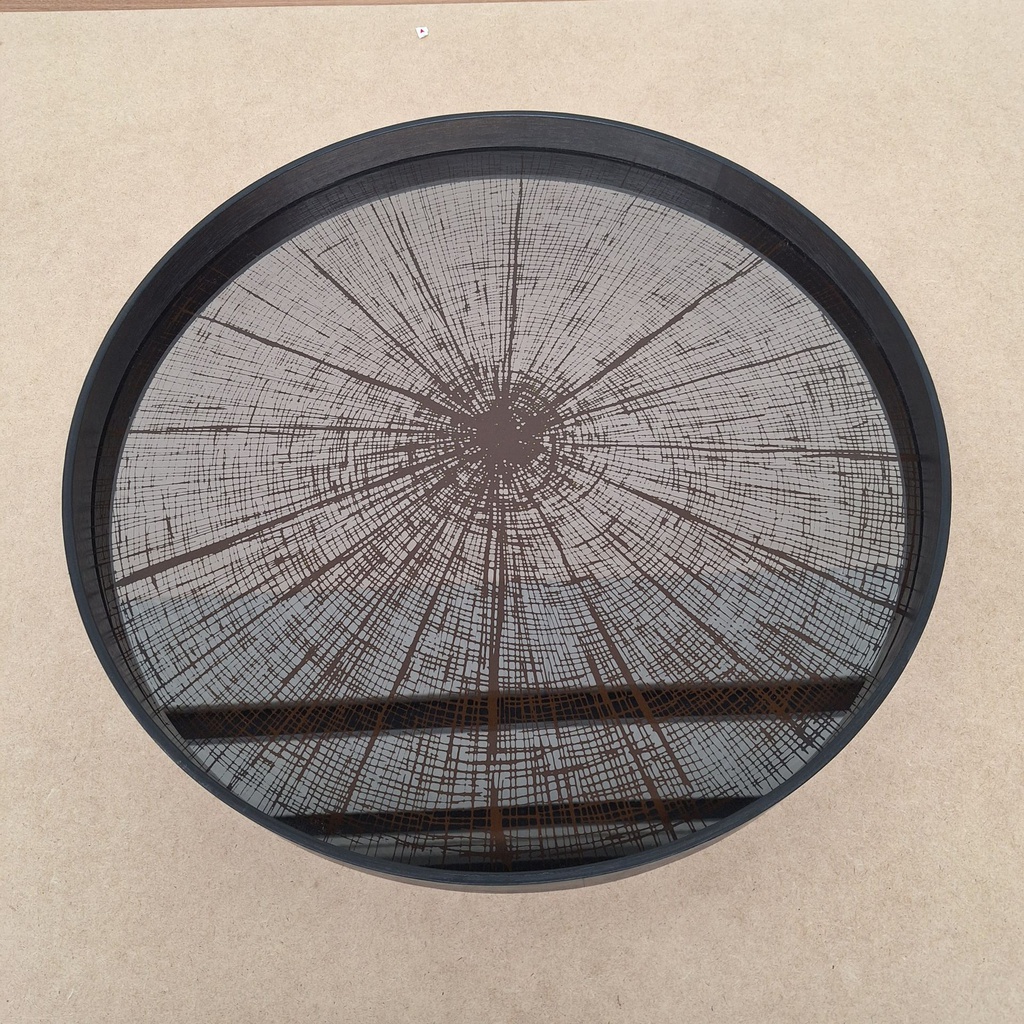Bronze Slice mirror tray