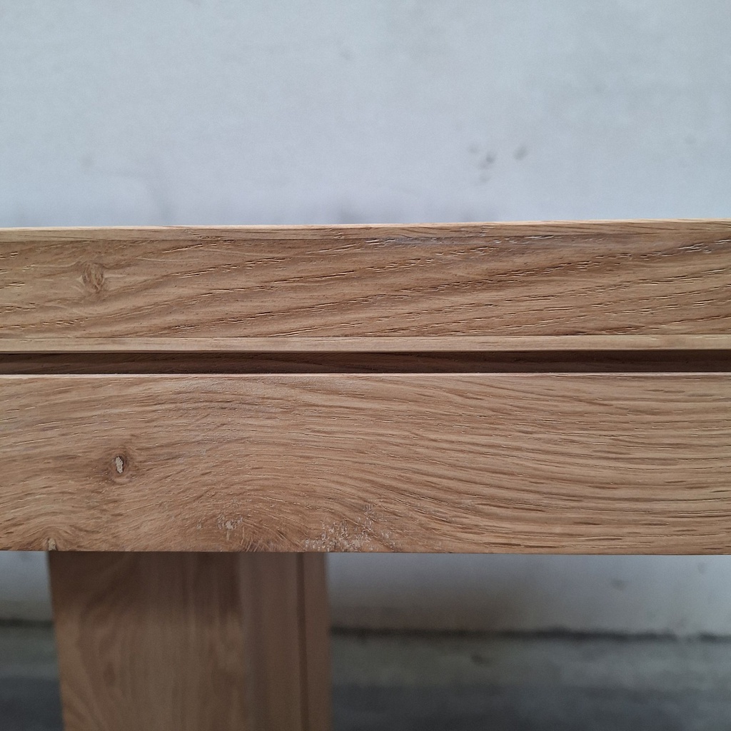 Double extendable dining table