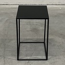 Compact charcoal side table