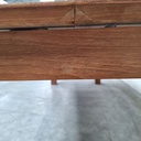 Slice extendable dining table
