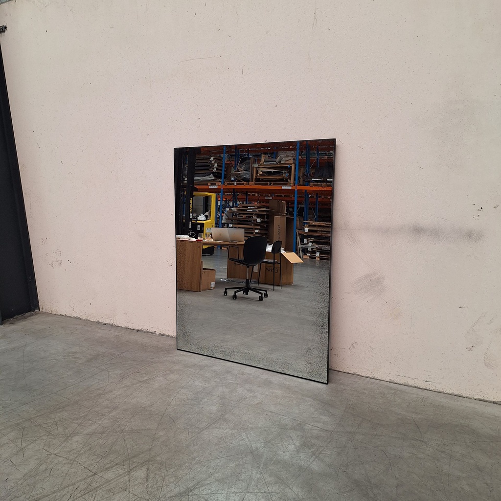 Aged wall mirror