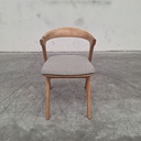 Bok outdoor dining chair - Mocha fabric