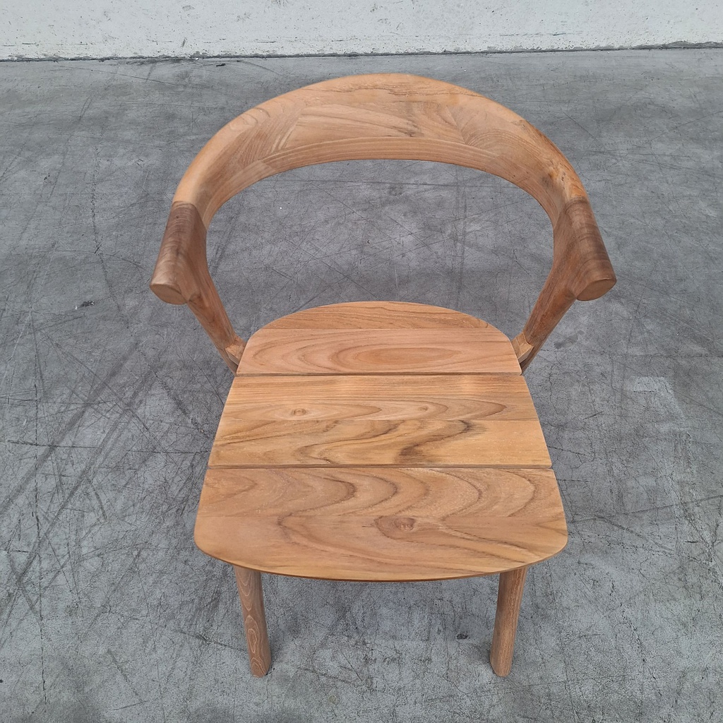 Bok outdoor dining chair - Mocha fabric