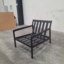 Teak Jack outdoor lounge chair with cushion
