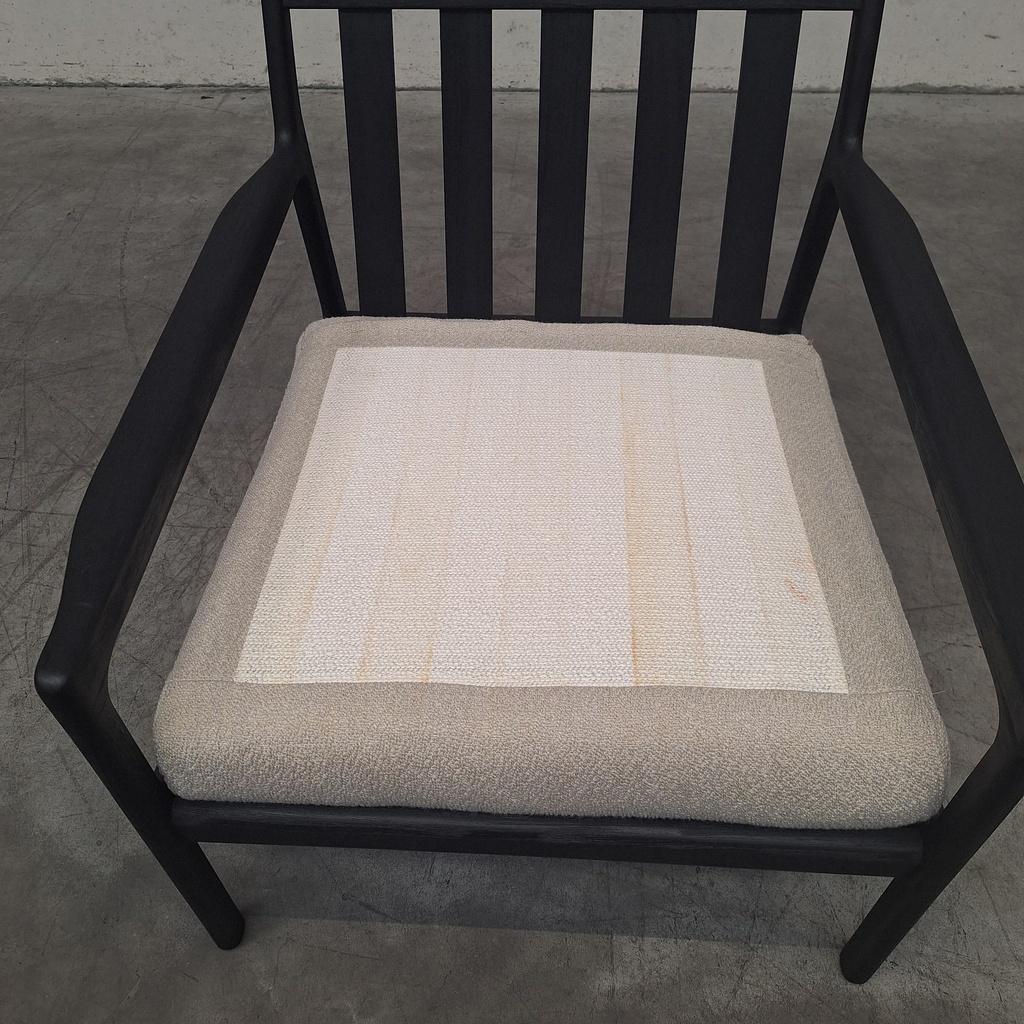 Teak Jack outdoor lounge chair with cushion