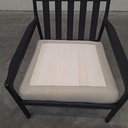 Teak Jack outdoor lounge chair with cushion