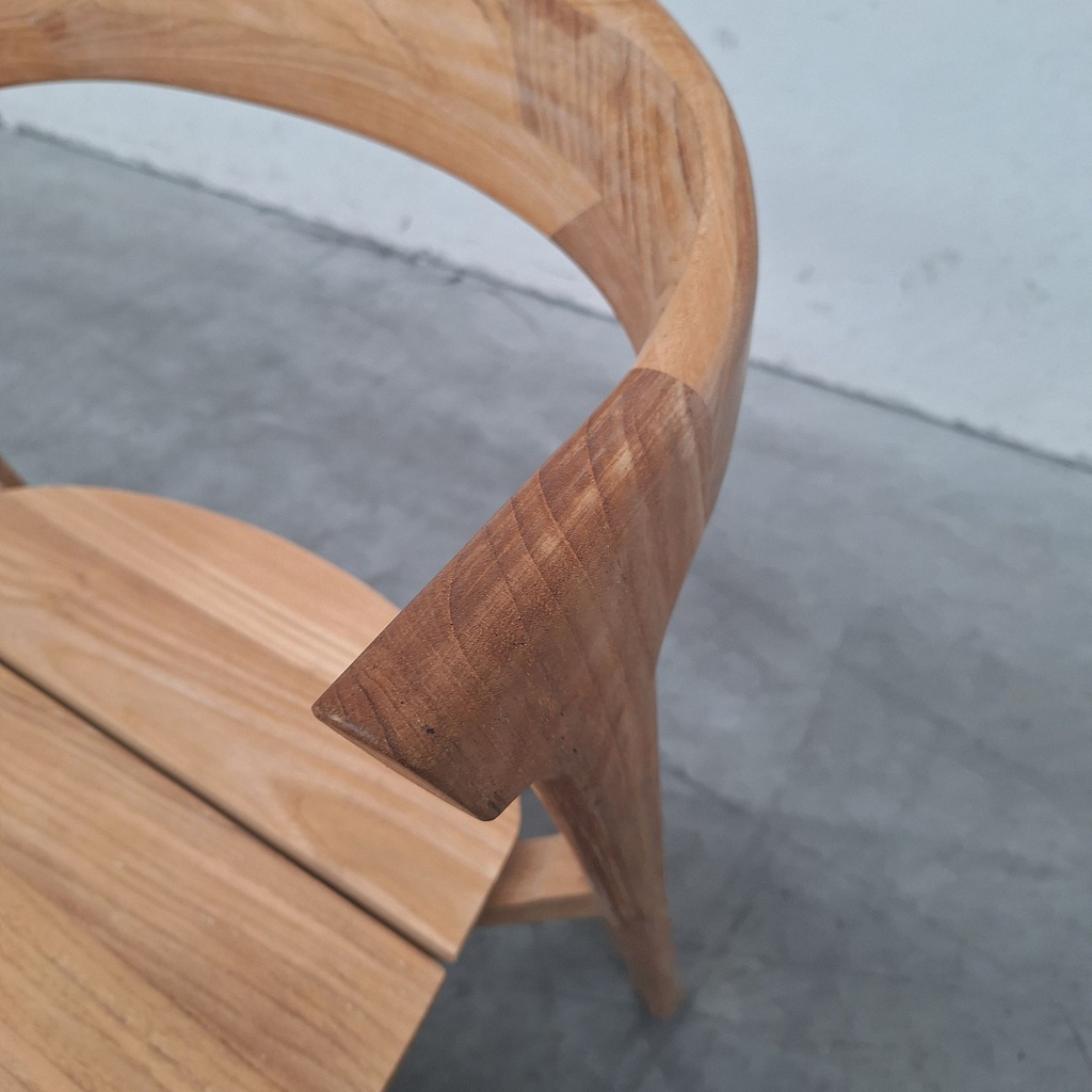 Bok outdoor dining chair - Mocha fabric