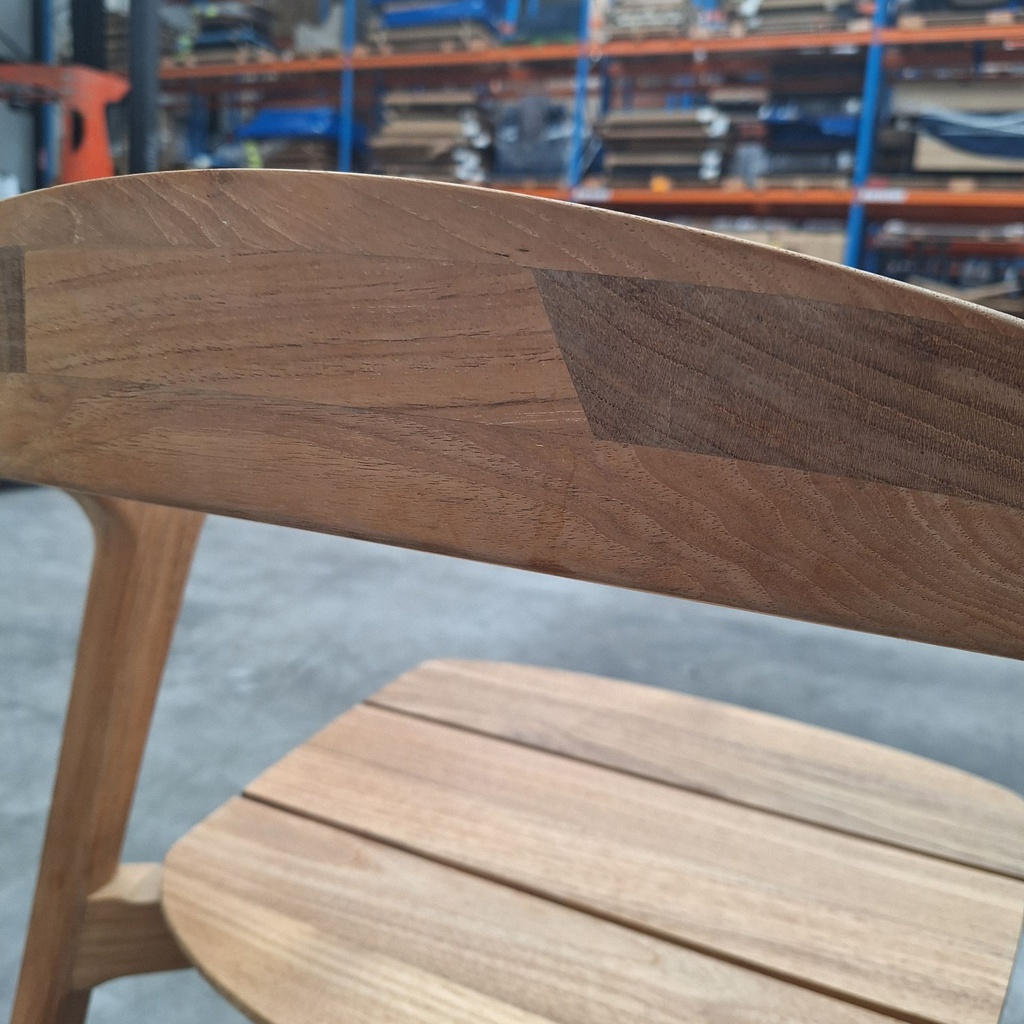 Bok outdoor dining chair - Mocha fabric