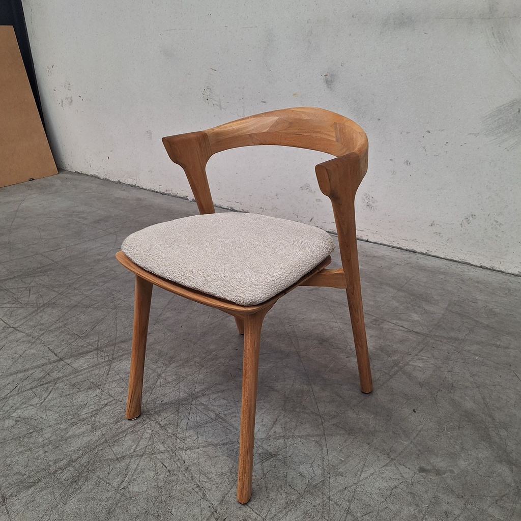 Bok outdoor dining chair with cushion