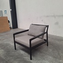Teak Jack outdoor lounge chair with cushion
