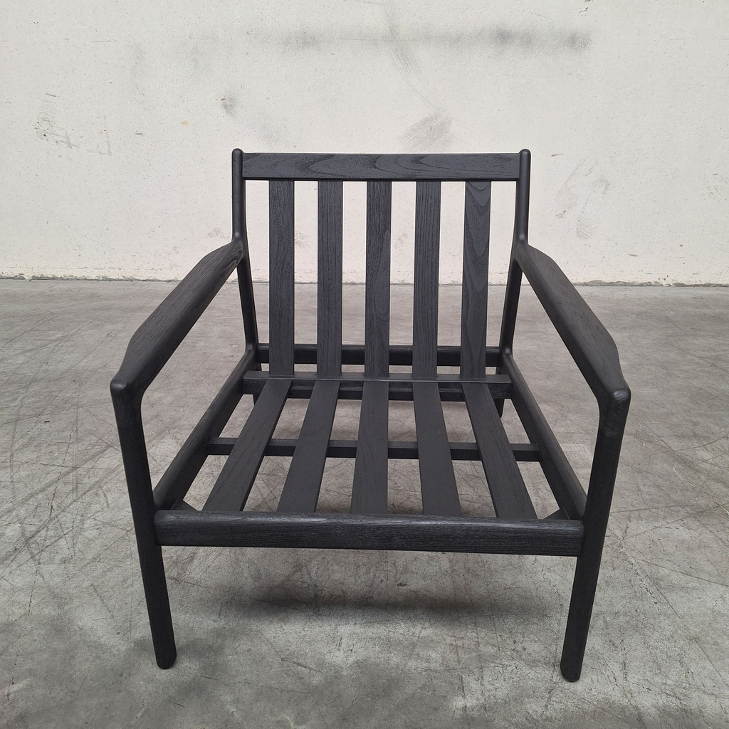 Teak Jack outdoor lounge chair with cushion
