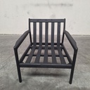 Teak Jack outdoor lounge chair with cushion