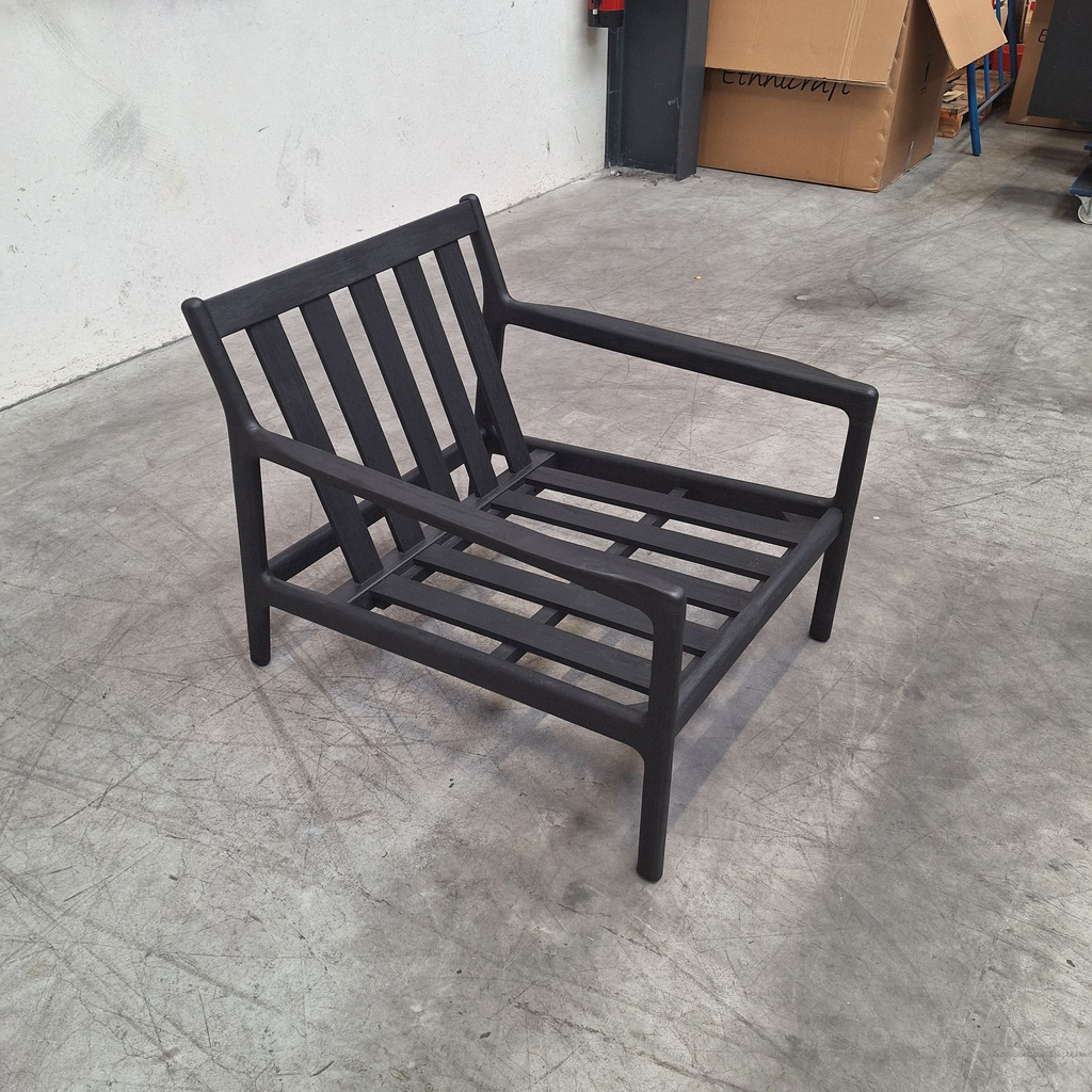 Teak Jack outdoor lounge chair with cushion