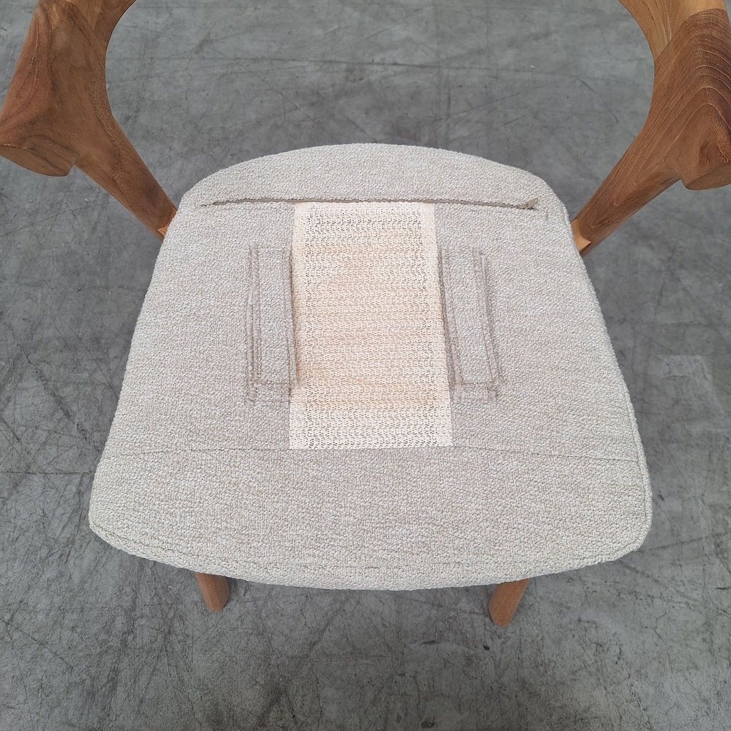 Bok outdoor dining chair with cushion