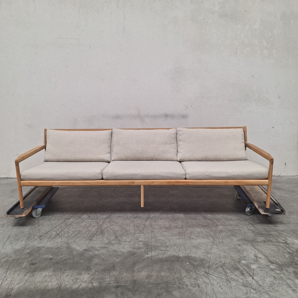 Jack outdoor 3-seater sofa with cushion