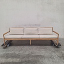 Jack outdoor 3-seater sofa with cushion