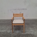 Jack outdoor dining chair with cushion