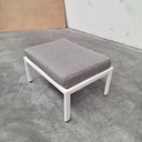 Jack outdoor footstool with cushion