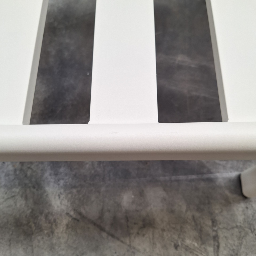 Jack outdoor footstool with cushion